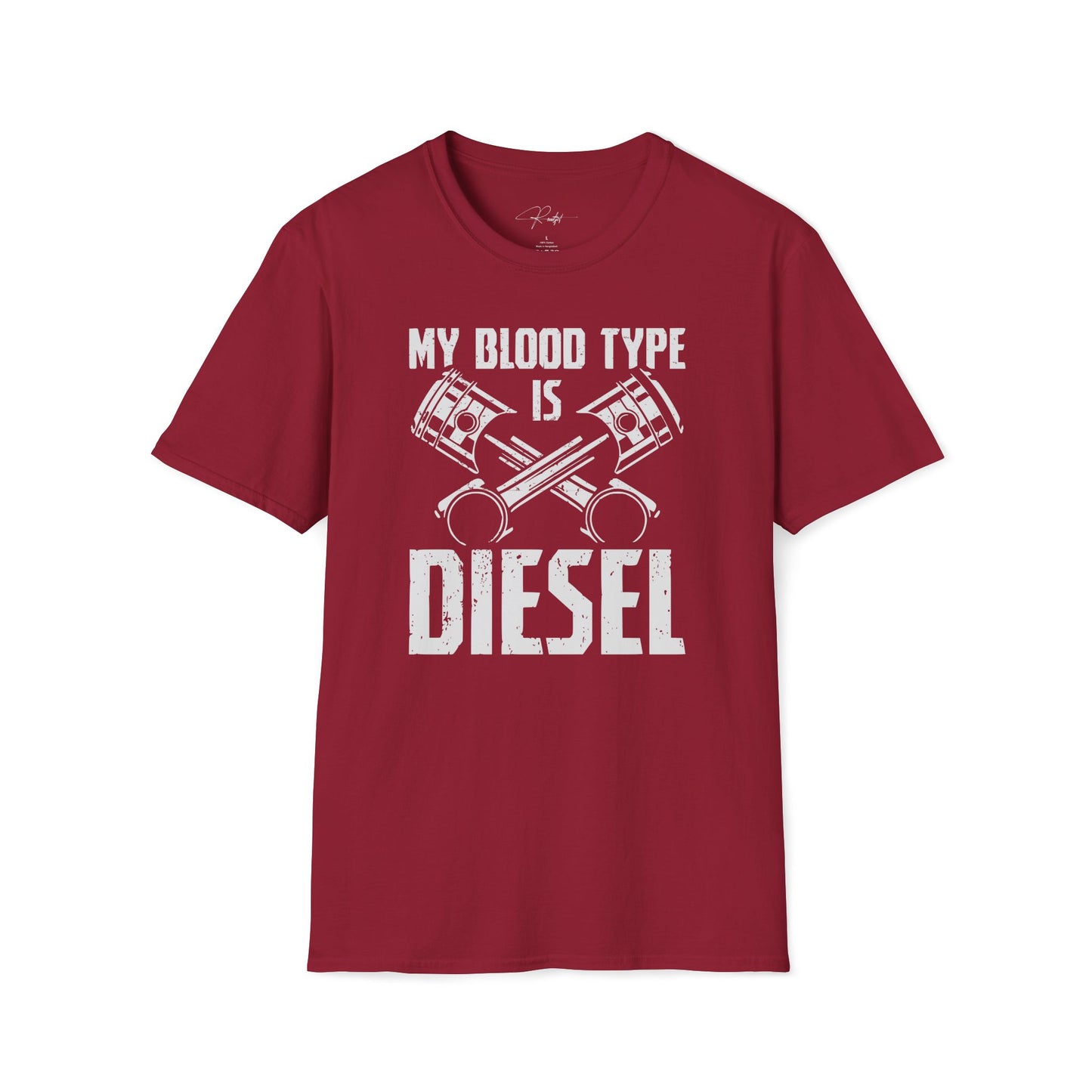 MY BLOOD TYPE IS DIESEL T-SHIRT