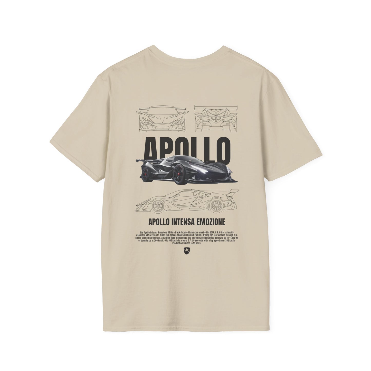 APOLLO INTENSA EMOZIONE T-SHIRT (BACK PRINT)