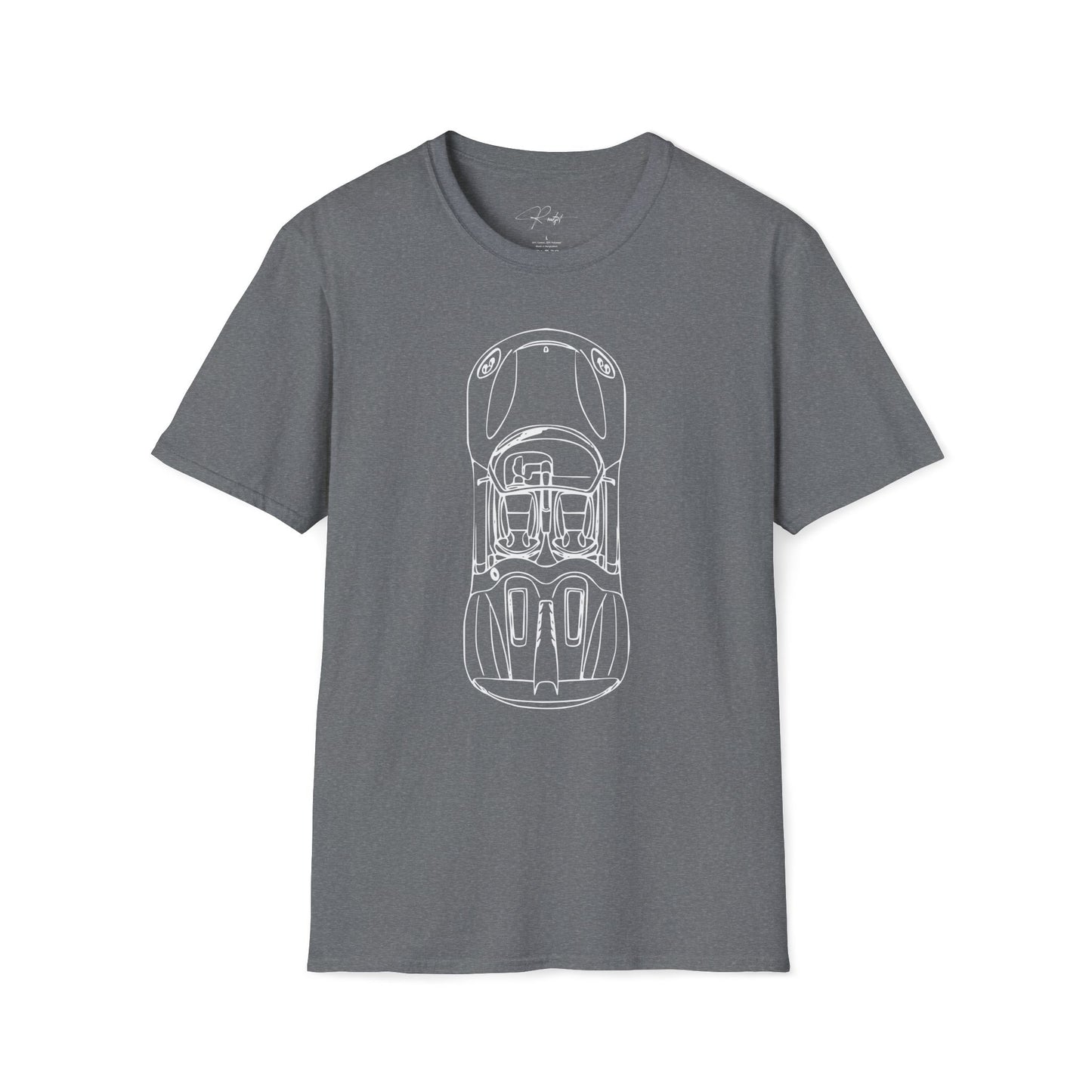 PORSCHE 918 SPYDER TOP VIEW T-SHIRT