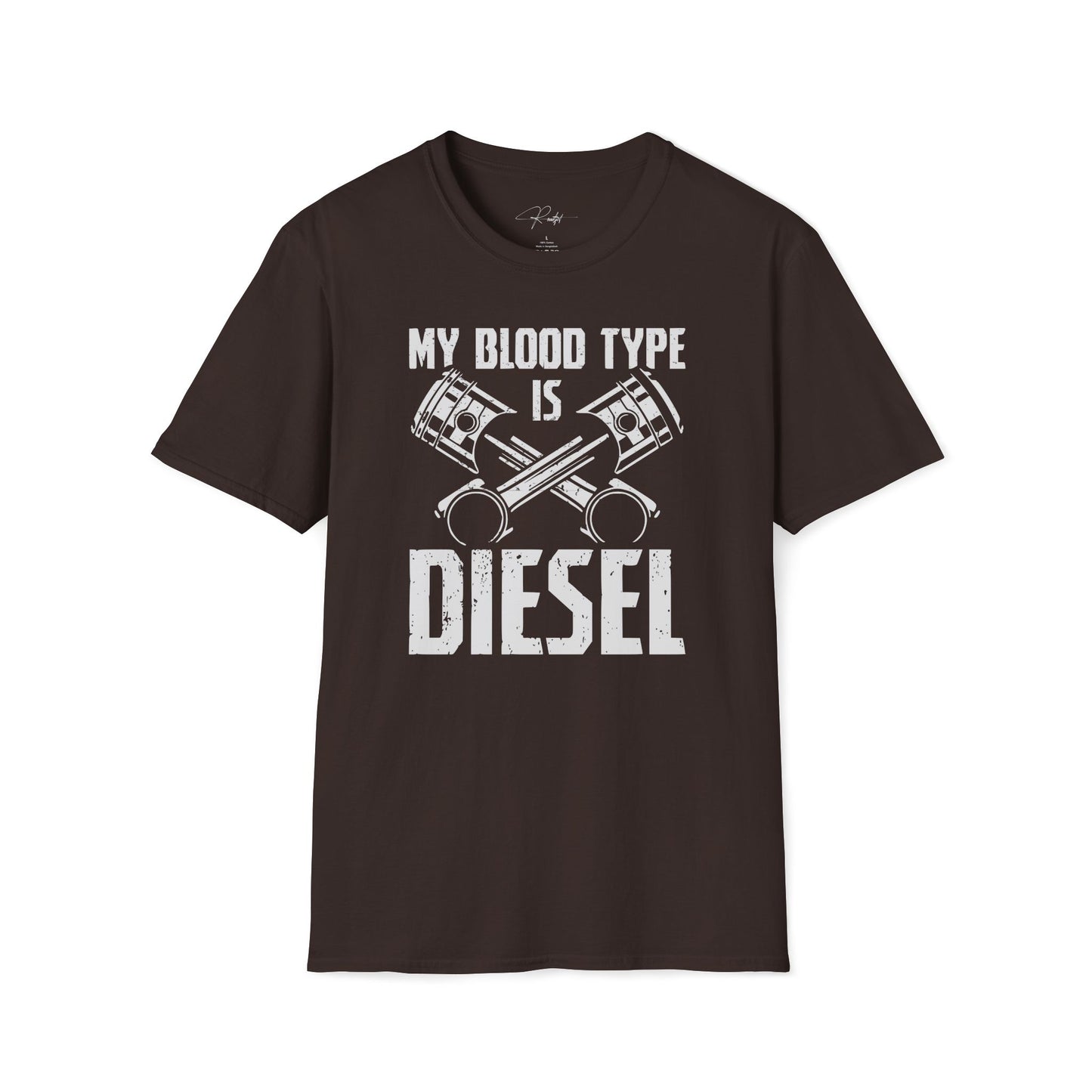 MY BLOOD TYPE IS DIESEL T-SHIRT