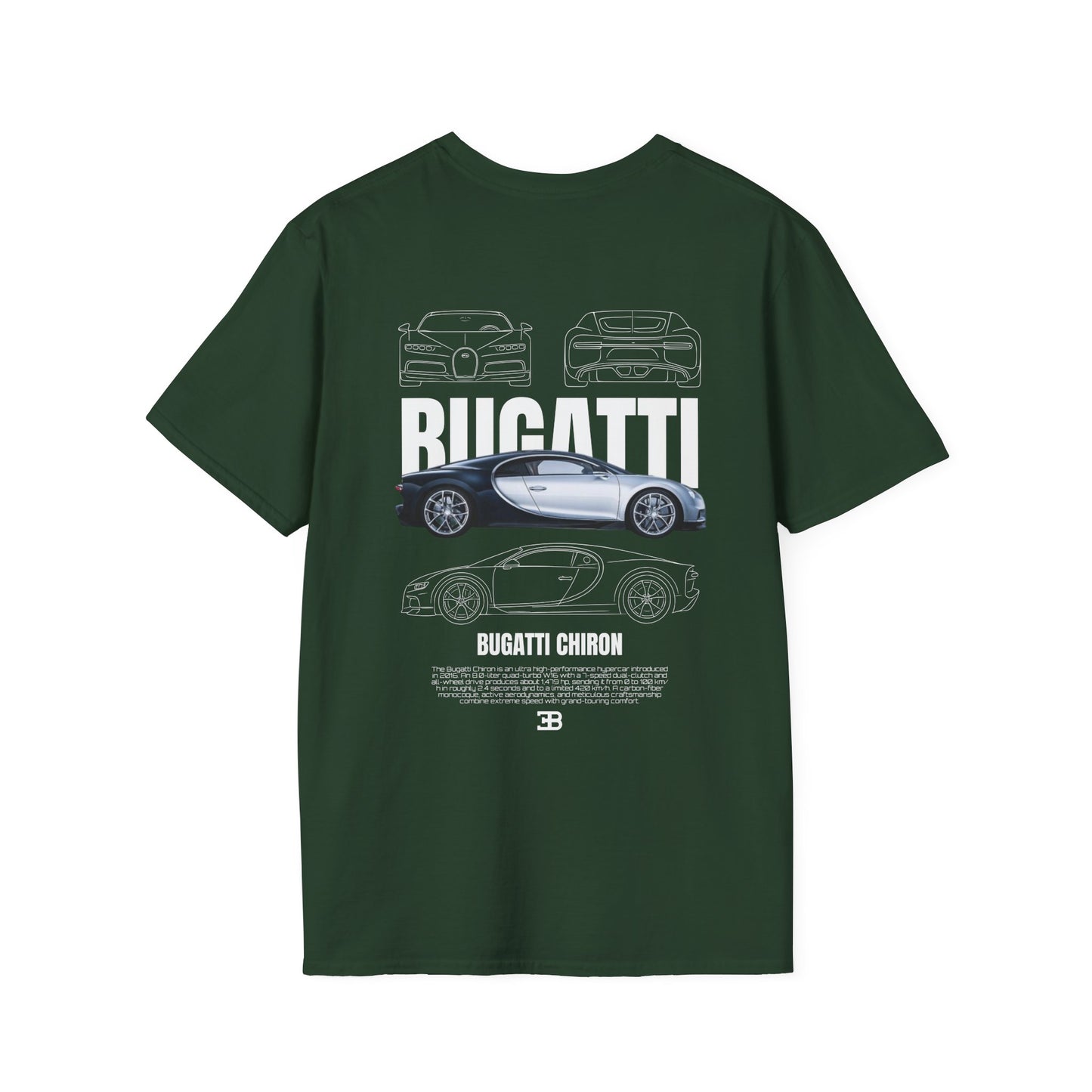 BUGATTI CHIRON T-SHIRT (BACK PRINT)