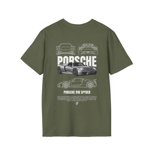 PORSCHE 918 SPYDER T-SHIRT (BACK PRINT)