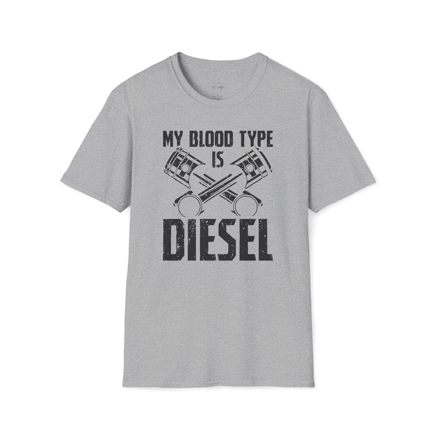 MY BLOOD TYPE IS DIESEL T-SHIRT