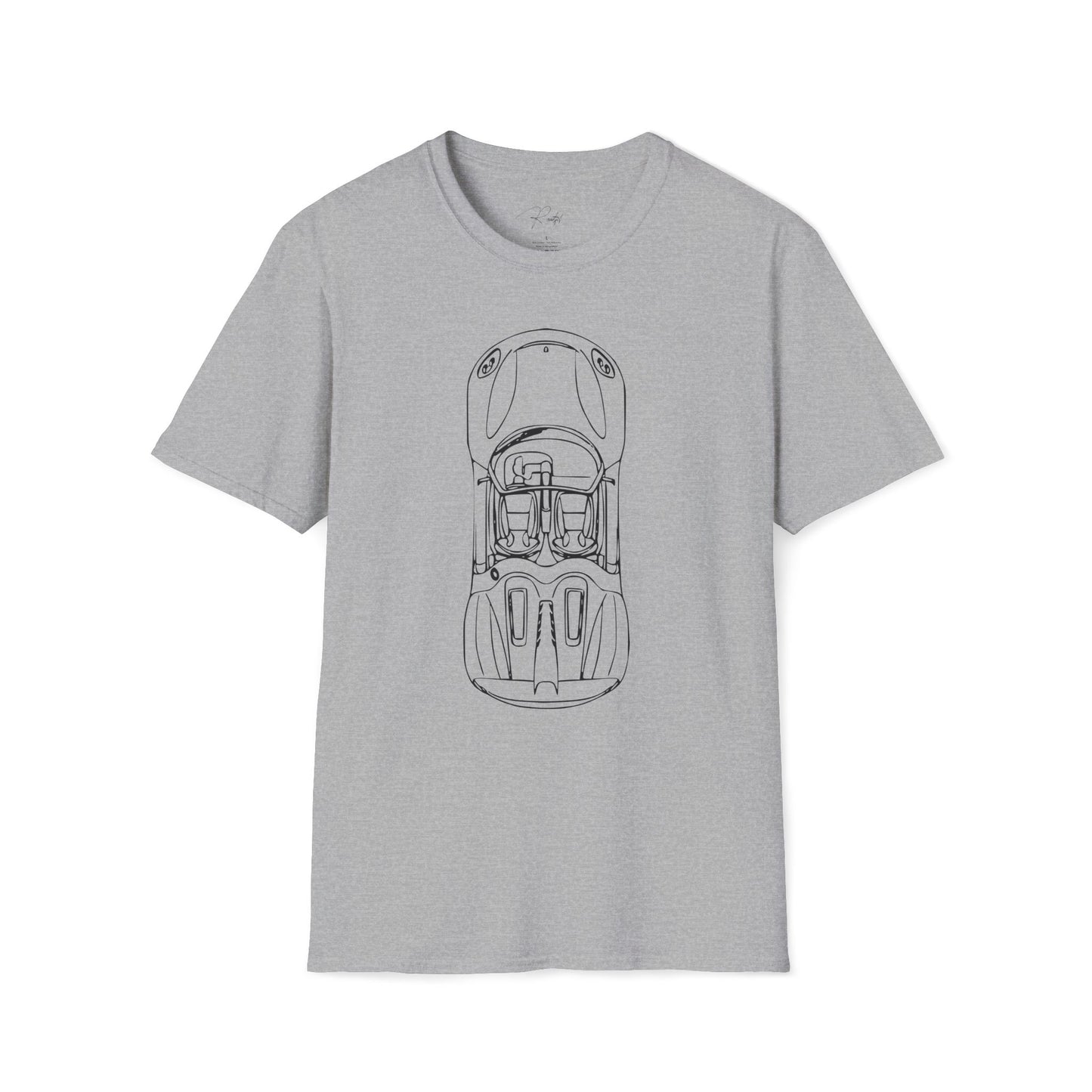 PORSCHE 918 SPYDER TOP VIEW T-SHIRT
