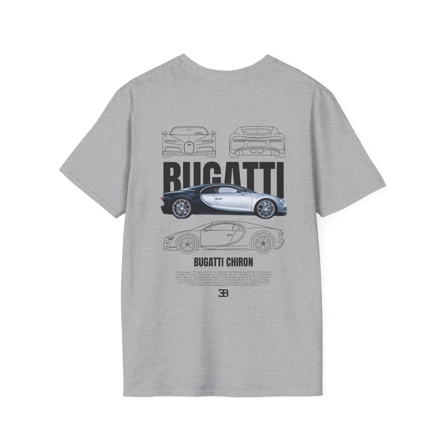BUGATTI CHIRON T-SHIRT (BACK PRINT)