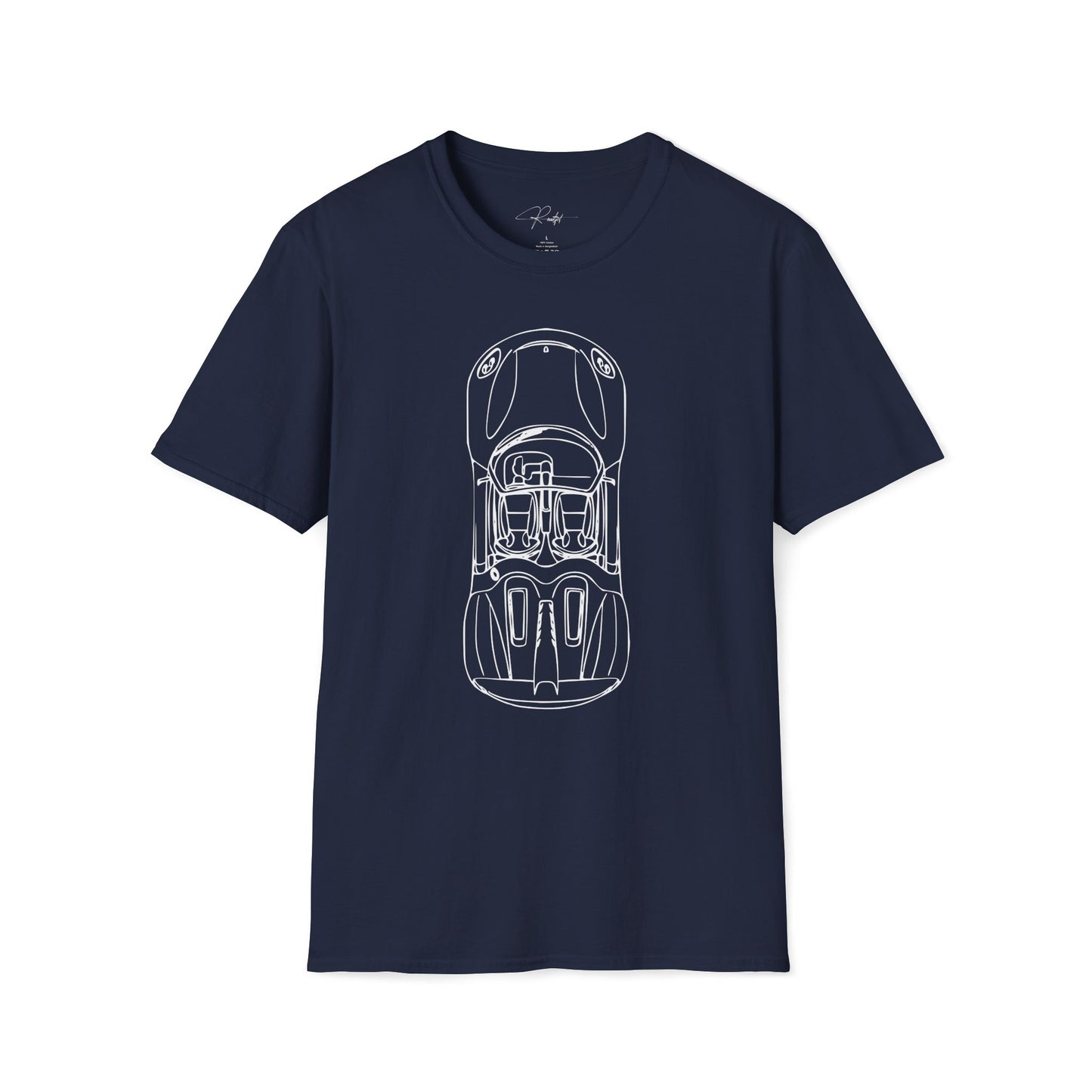 PORSCHE 918 SPYDER TOP VIEW T-SHIRT