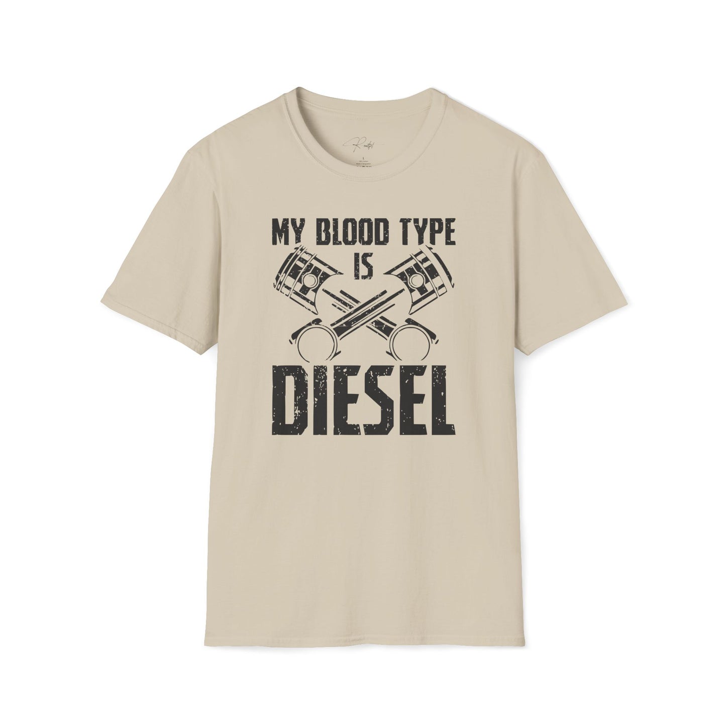 MY BLOOD TYPE IS DIESEL T-SHIRT