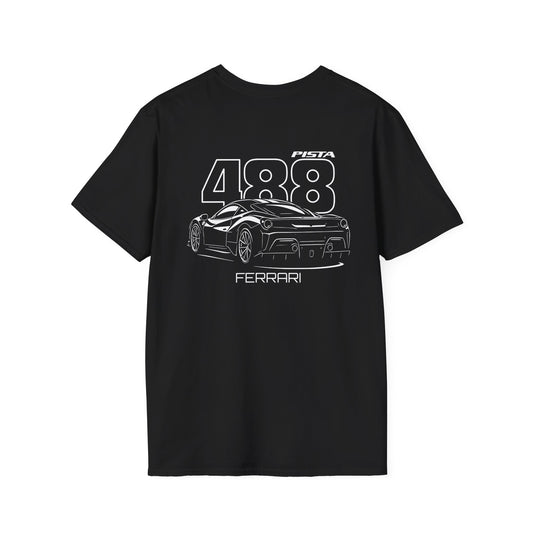 FERRARI 488 PISTA T-SHIRT (BACK PRINT)