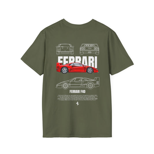 FERRARI F40 T-SHIRT (BACK PRINT)