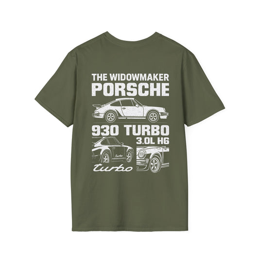 PORSCHE 911 (930) TURBO T-SHIRT (BACK PRINT)