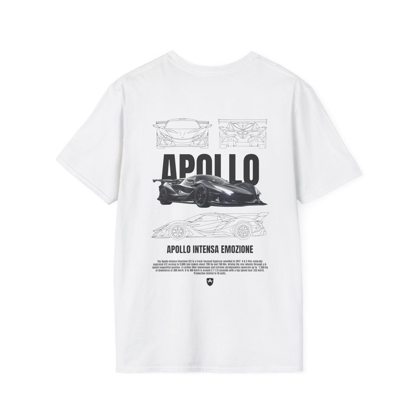 APOLLO INTENSA EMOZIONE T-SHIRT (BACK PRINT)