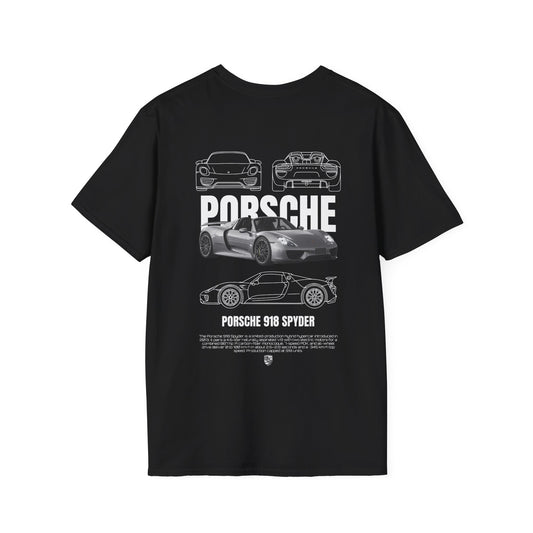 PORSCHE 918 SPYDER T-SHIRT (BACK PRINT)