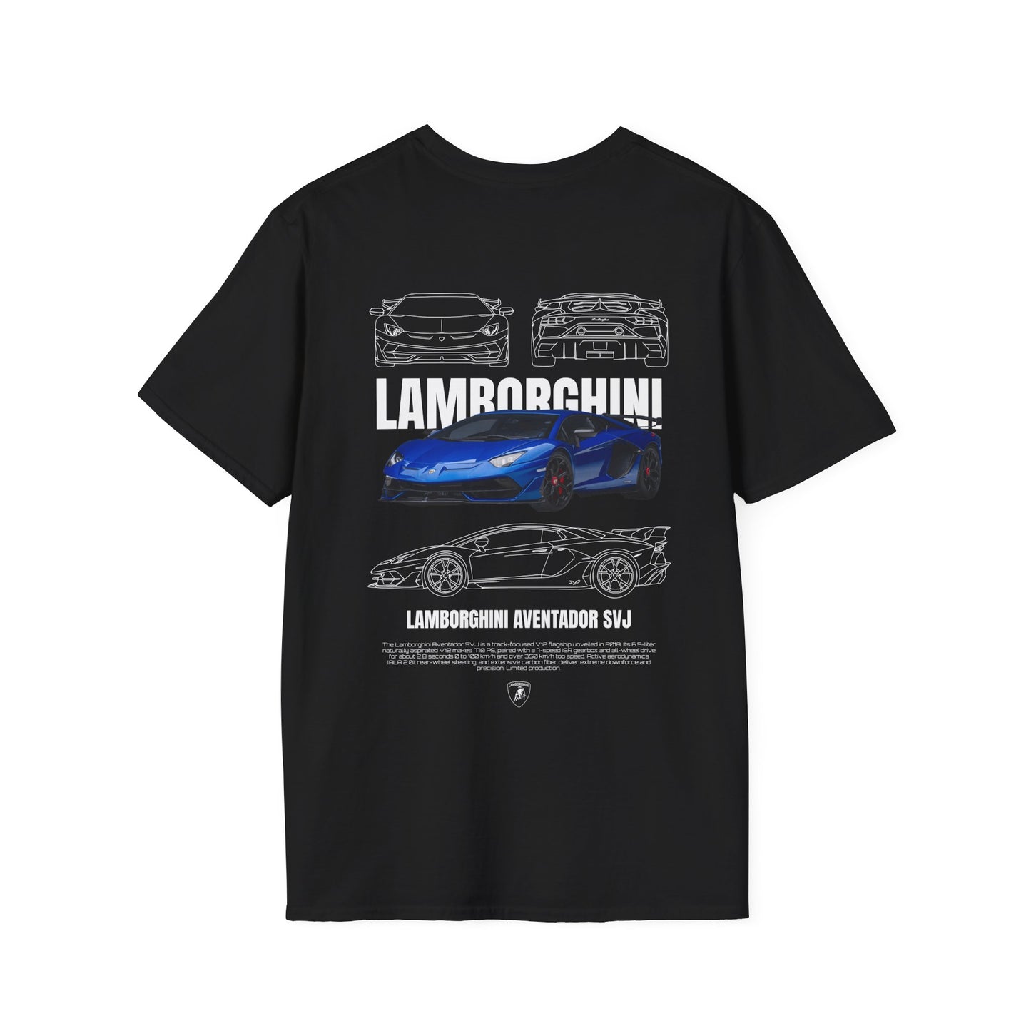 LAMBORGHINI AVENTADOR SVJ T-SHIRT (BACK PRINT)