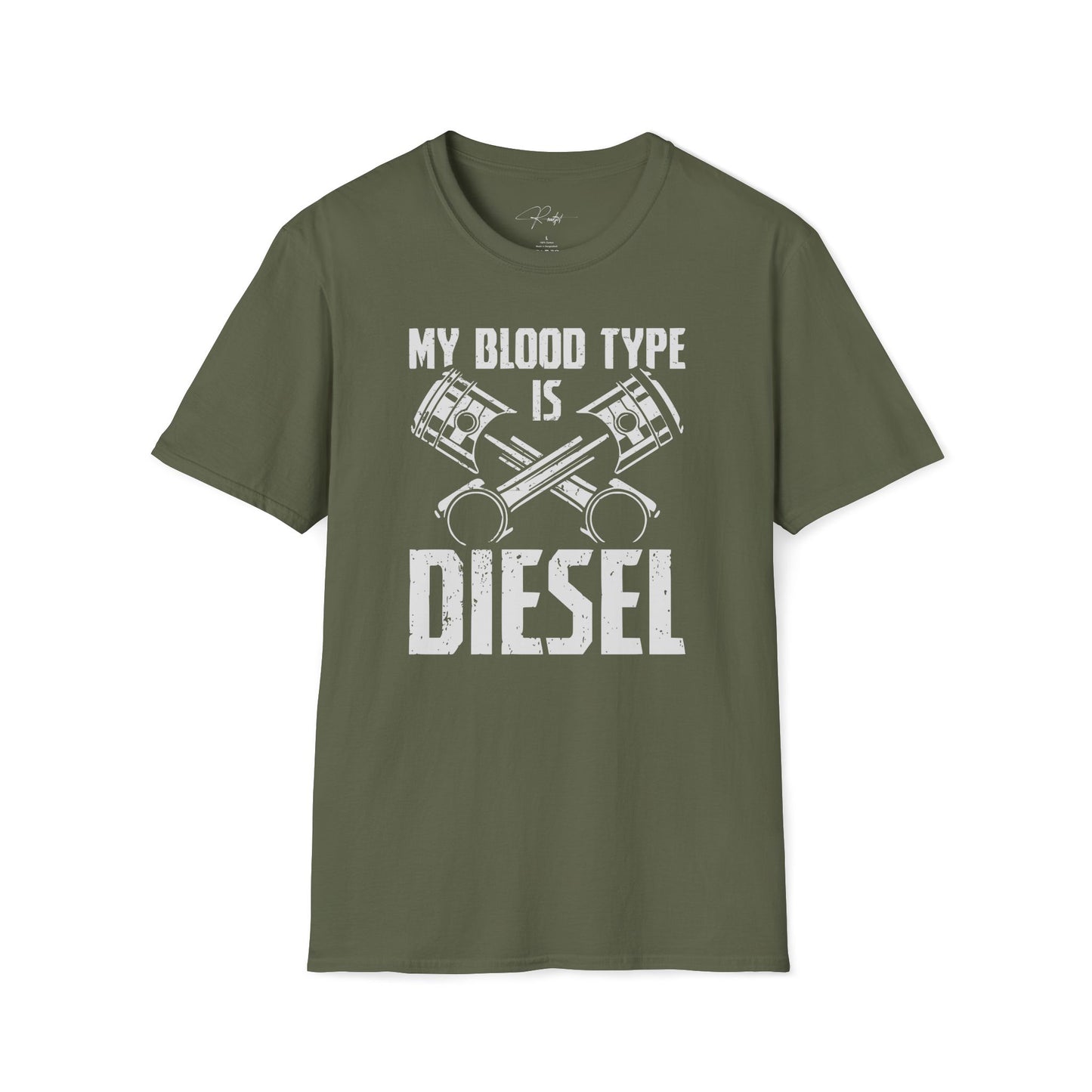 MY BLOOD TYPE IS DIESEL T-SHIRT