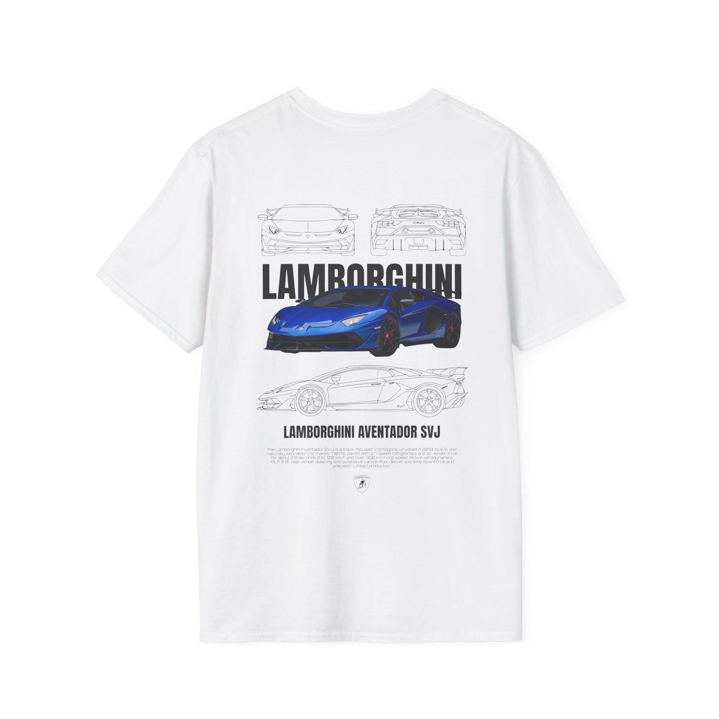 LAMBORGHINI AVENTADOR SVJ T-SHIRT (BACK PRINT)