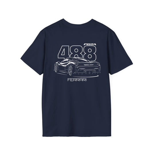 FERRARI 488 PISTA T-SHIRT (BACK PRINT)