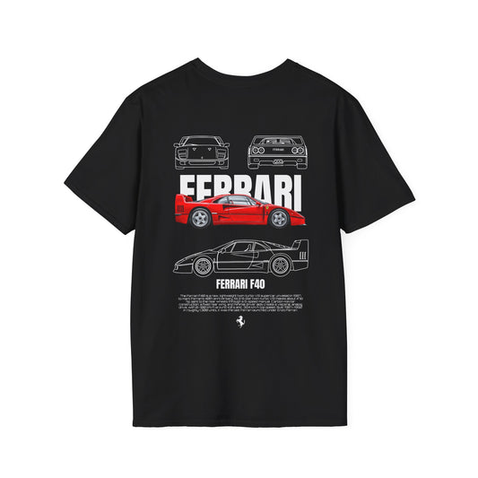 FERRARI F40 T-SHIRT (BACK PRINT)
