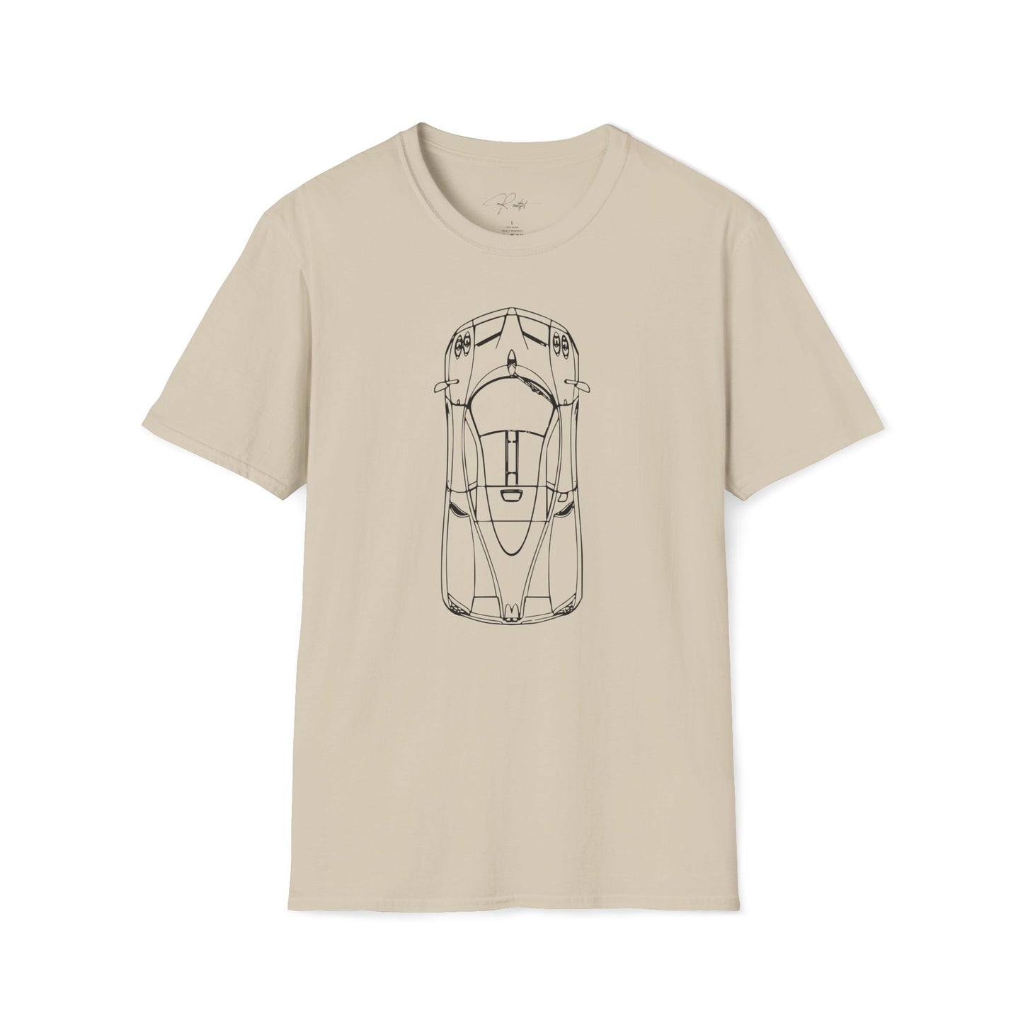 PAGANI HUAYRA TOP VIEW T-SHIRT