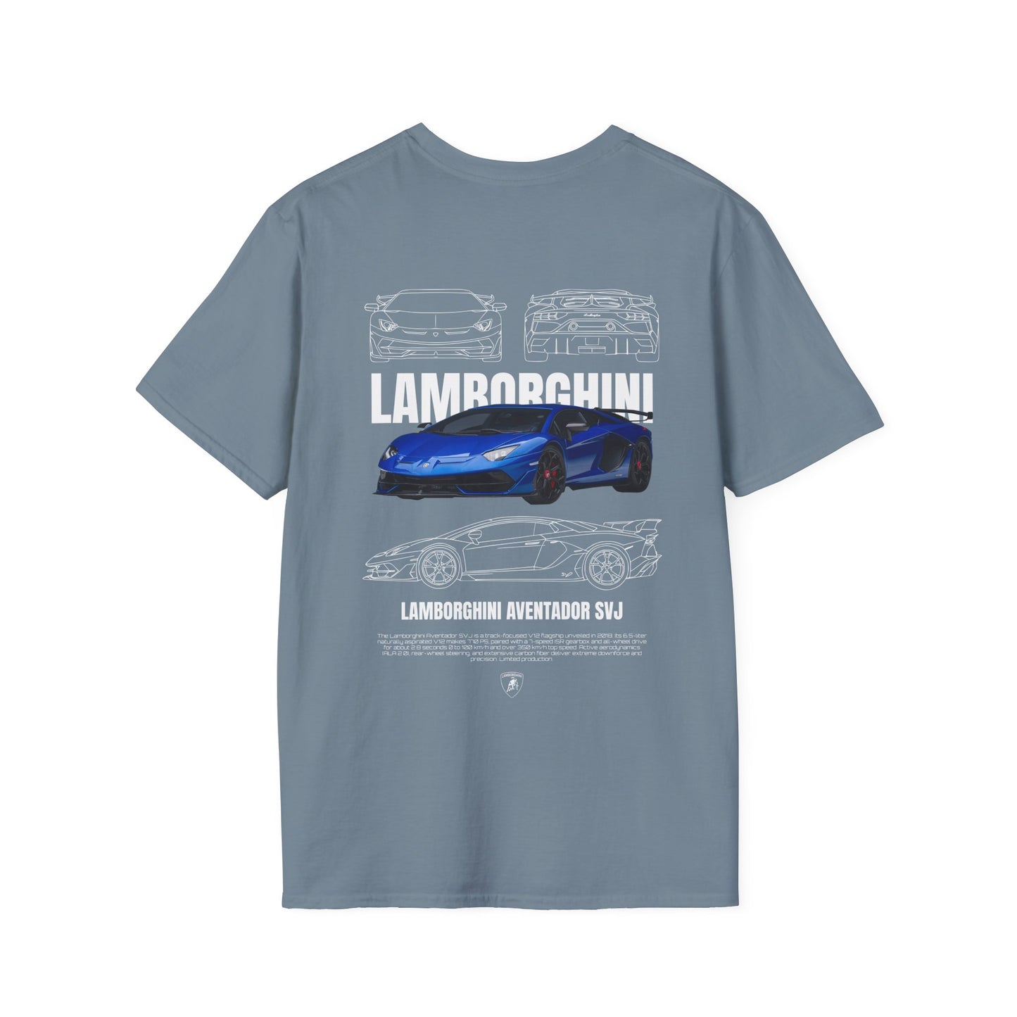 LAMBORGHINI AVENTADOR SVJ T-SHIRT (BACK PRINT)