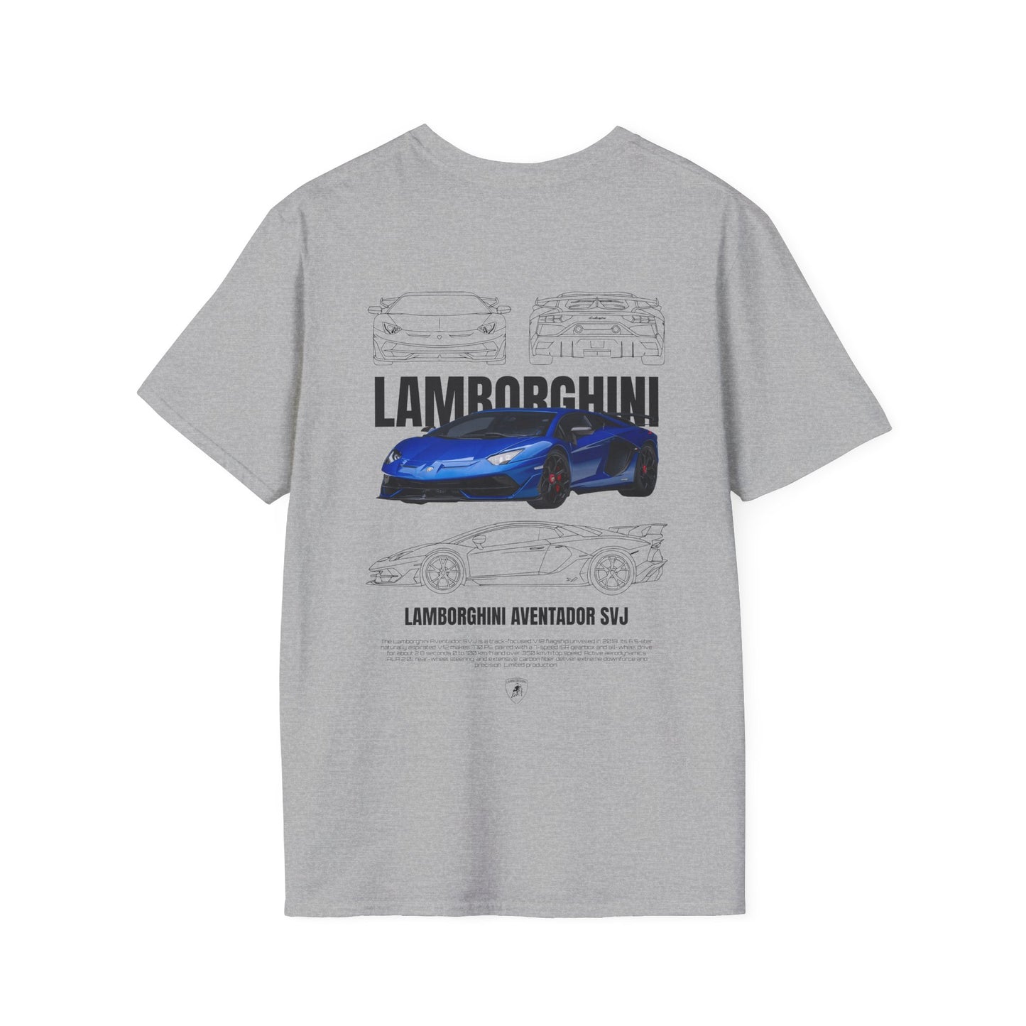 LAMBORGHINI AVENTADOR SVJ T-SHIRT (BACK PRINT)