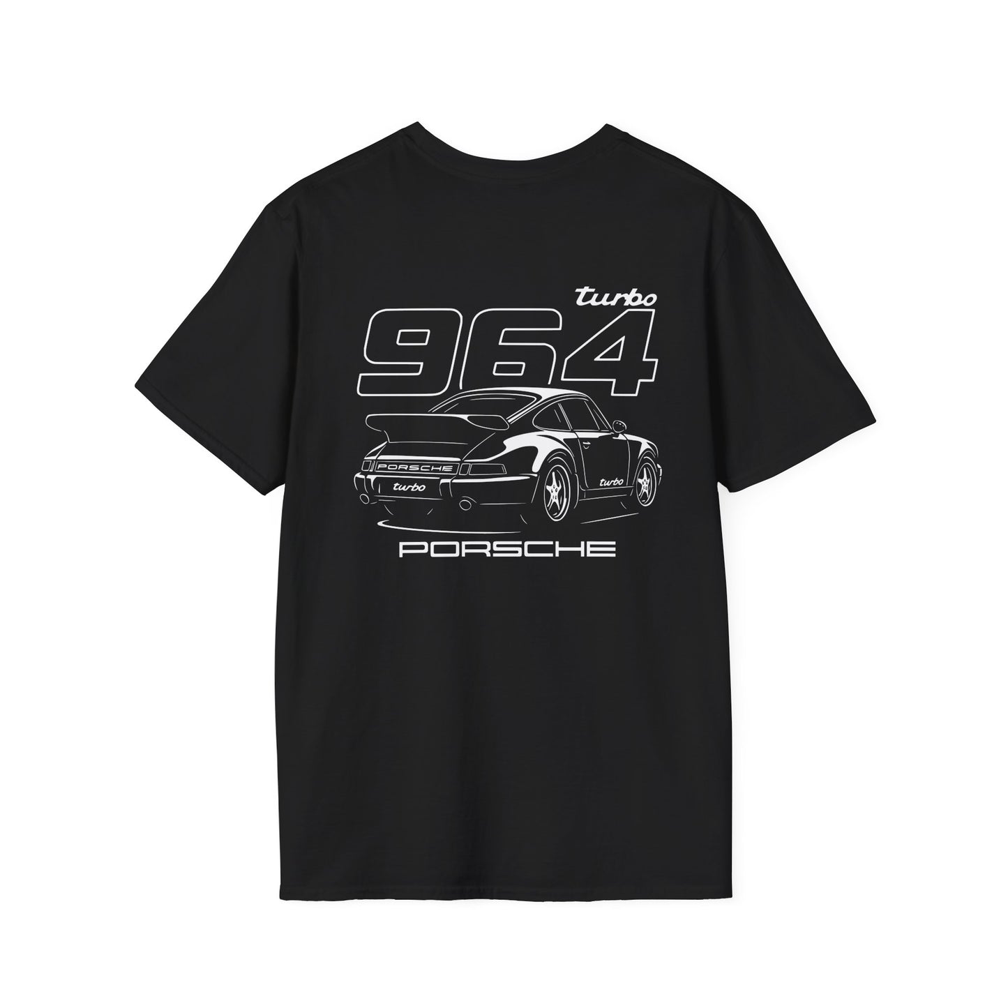PORSCHE 9111 (964) TURBO T-SHIRT (BACK PRINT)