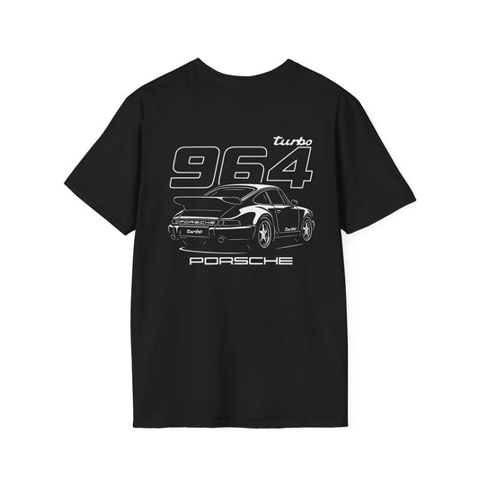 PORSCHE 9111 (964) TURBO T-SHIRT (BACK PRINT)