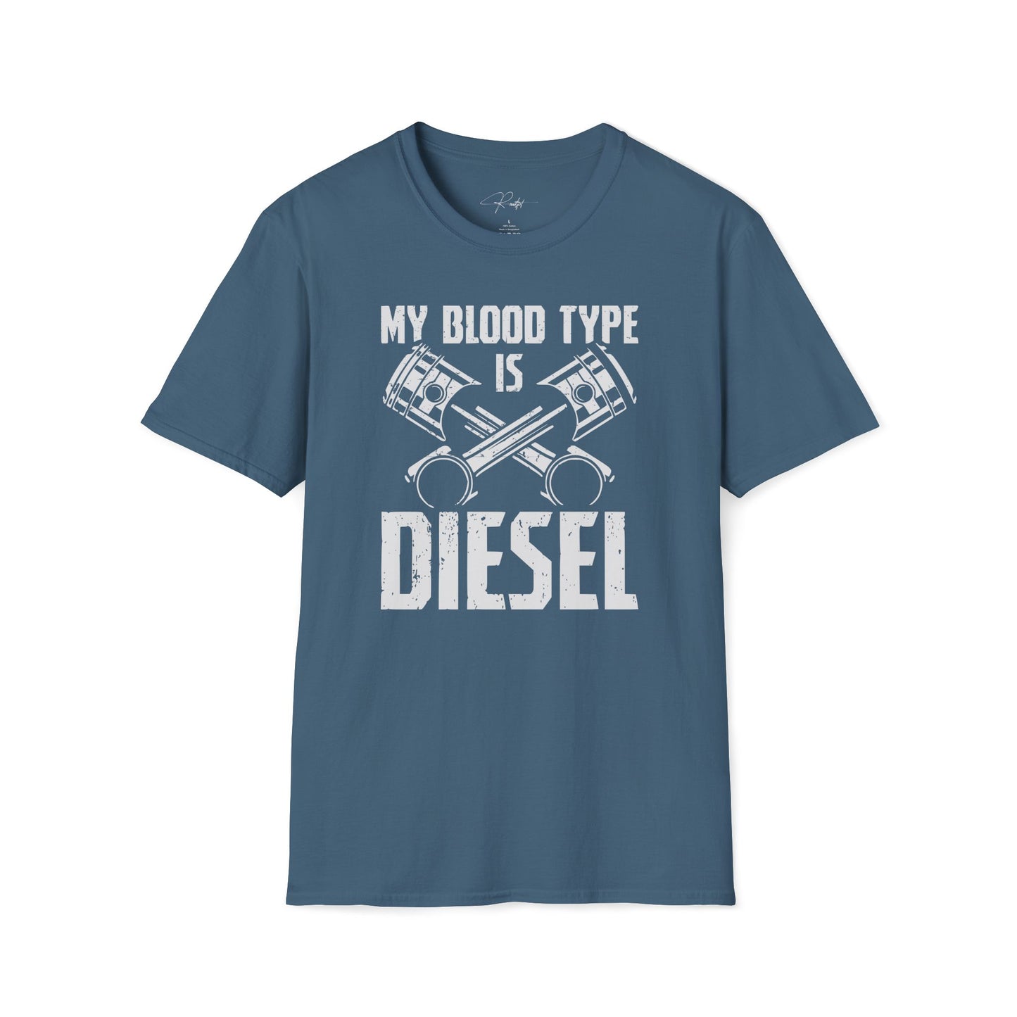MY BLOOD TYPE IS DIESEL T-SHIRT