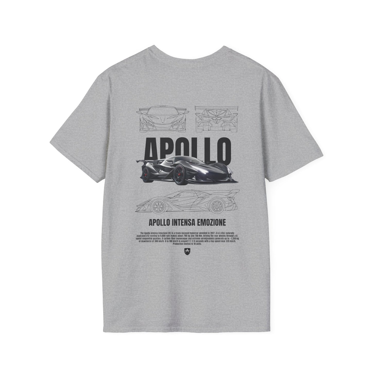 APOLLO INTENSA EMOZIONE T-SHIRT (BACK PRINT)