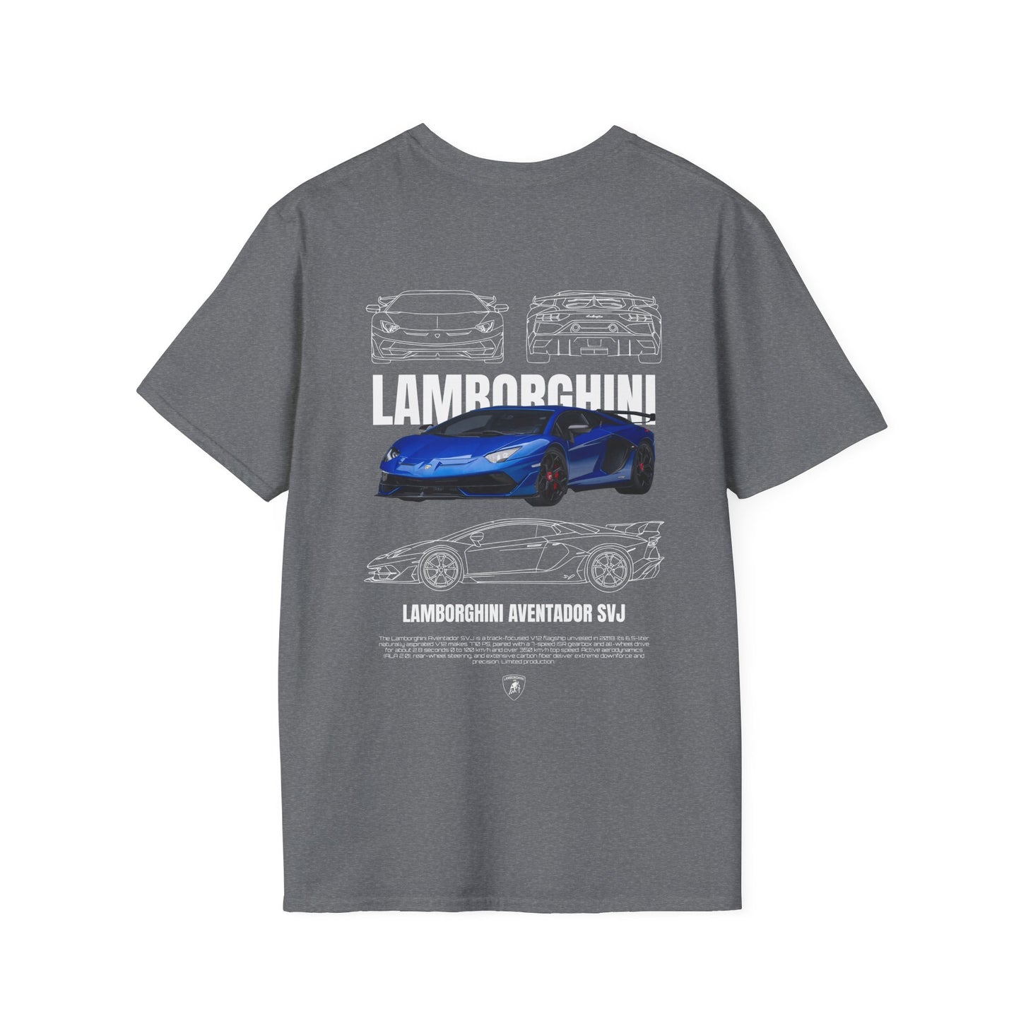 LAMBORGHINI AVENTADOR SVJ T-SHIRT (BACK PRINT)