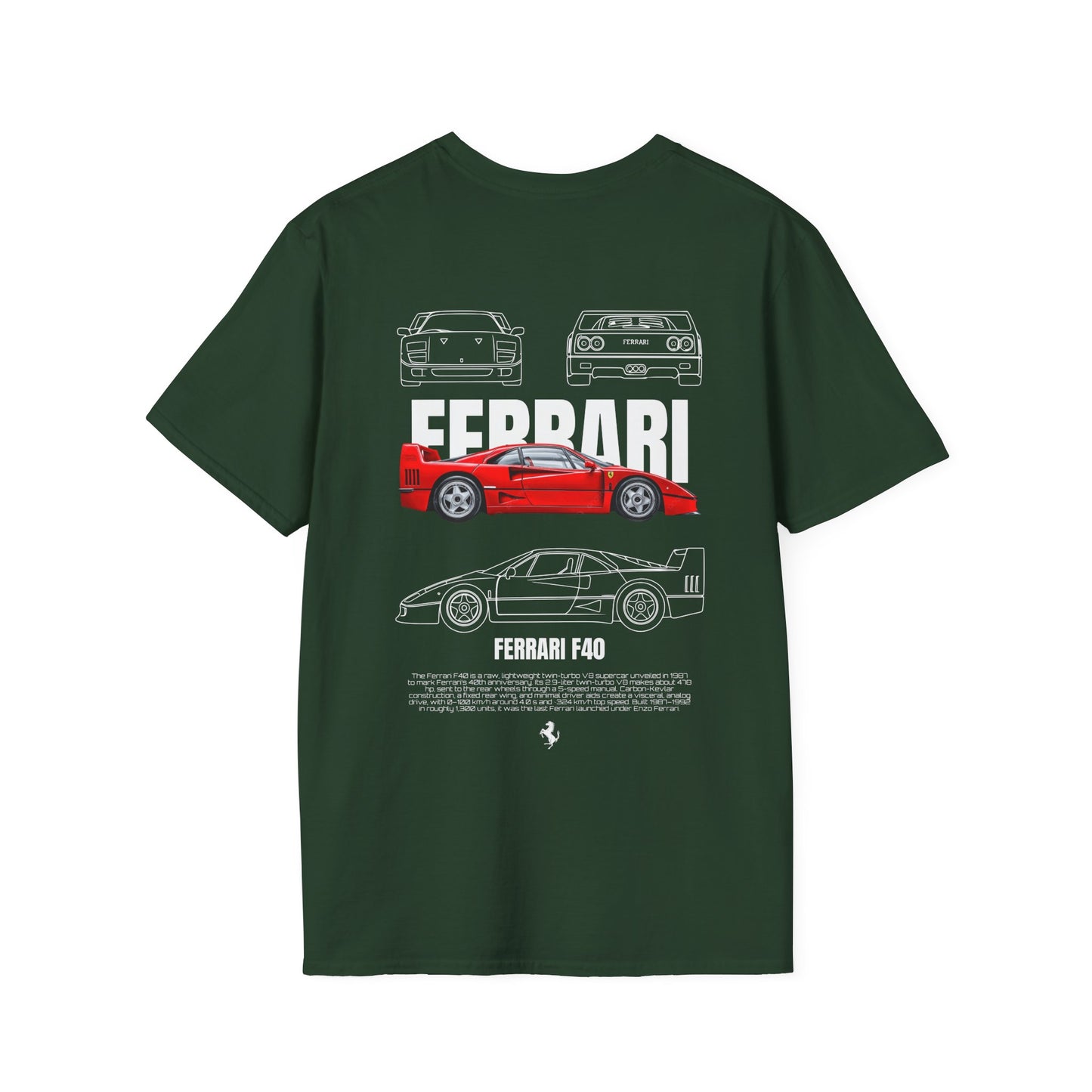 FERRARI F40 T-SHIRT (BACK PRINT)