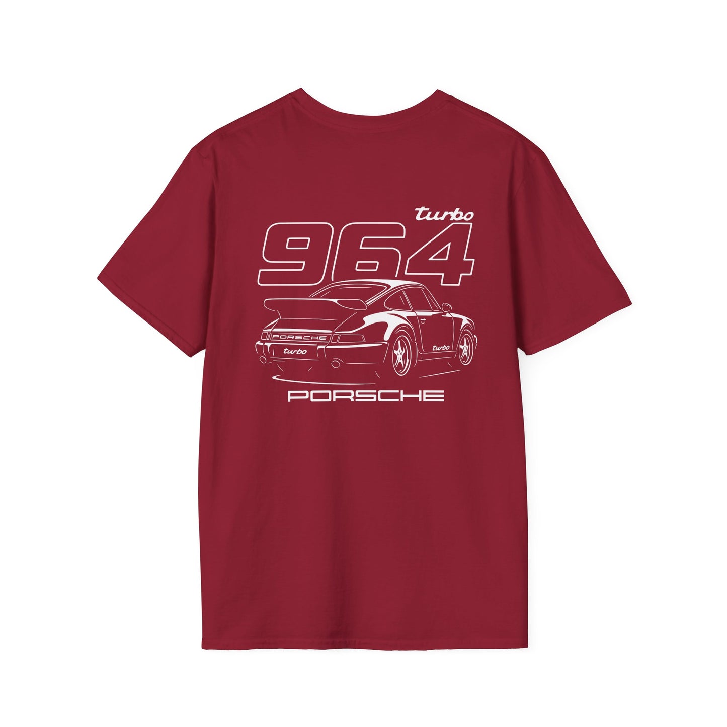 PORSCHE 9111 (964) TURBO T-SHIRT (BACK PRINT)
