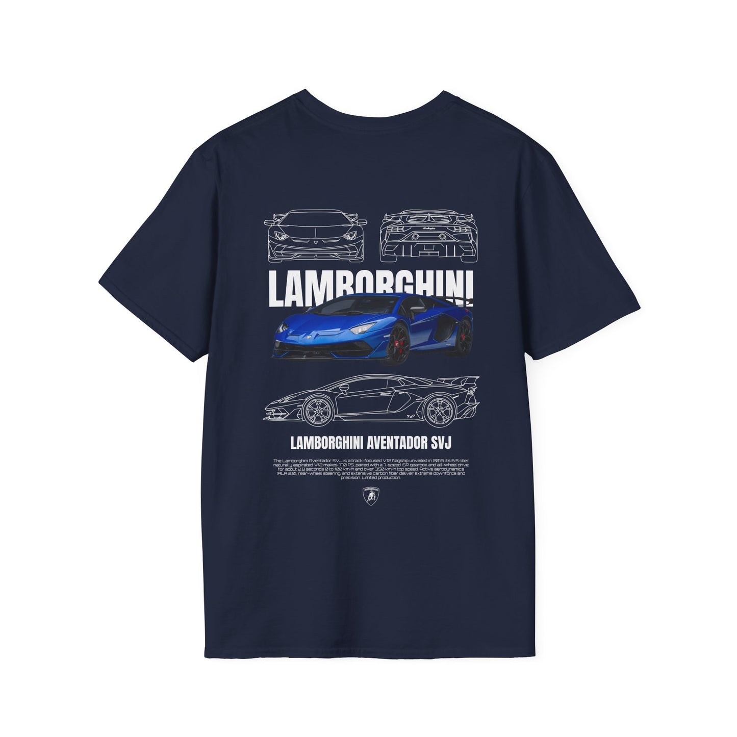 LAMBORGHINI AVENTADOR SVJ T-SHIRT (BACK PRINT)