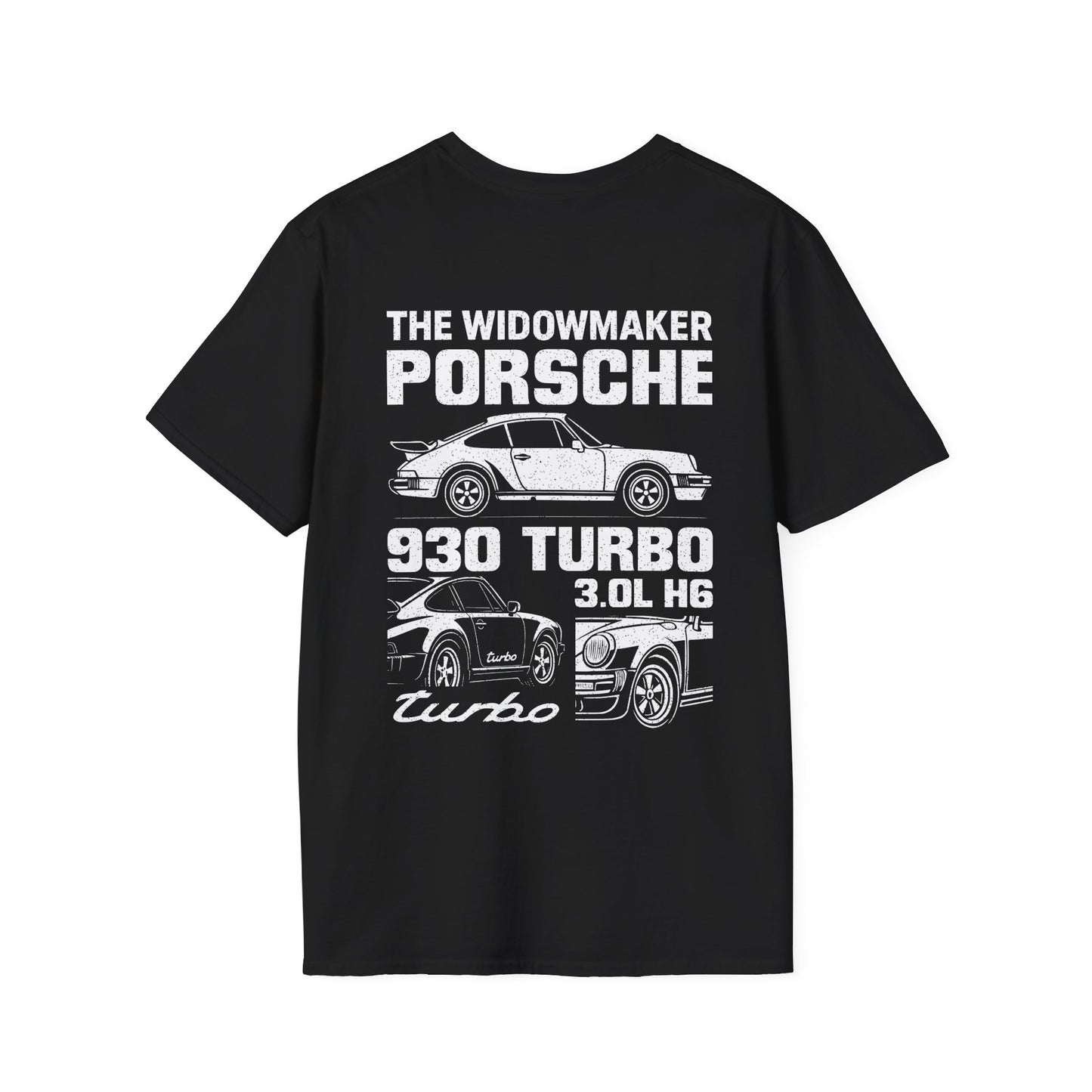 PORSCHE 911 (930) TURBO T-SHIRT (BACK PRINT)