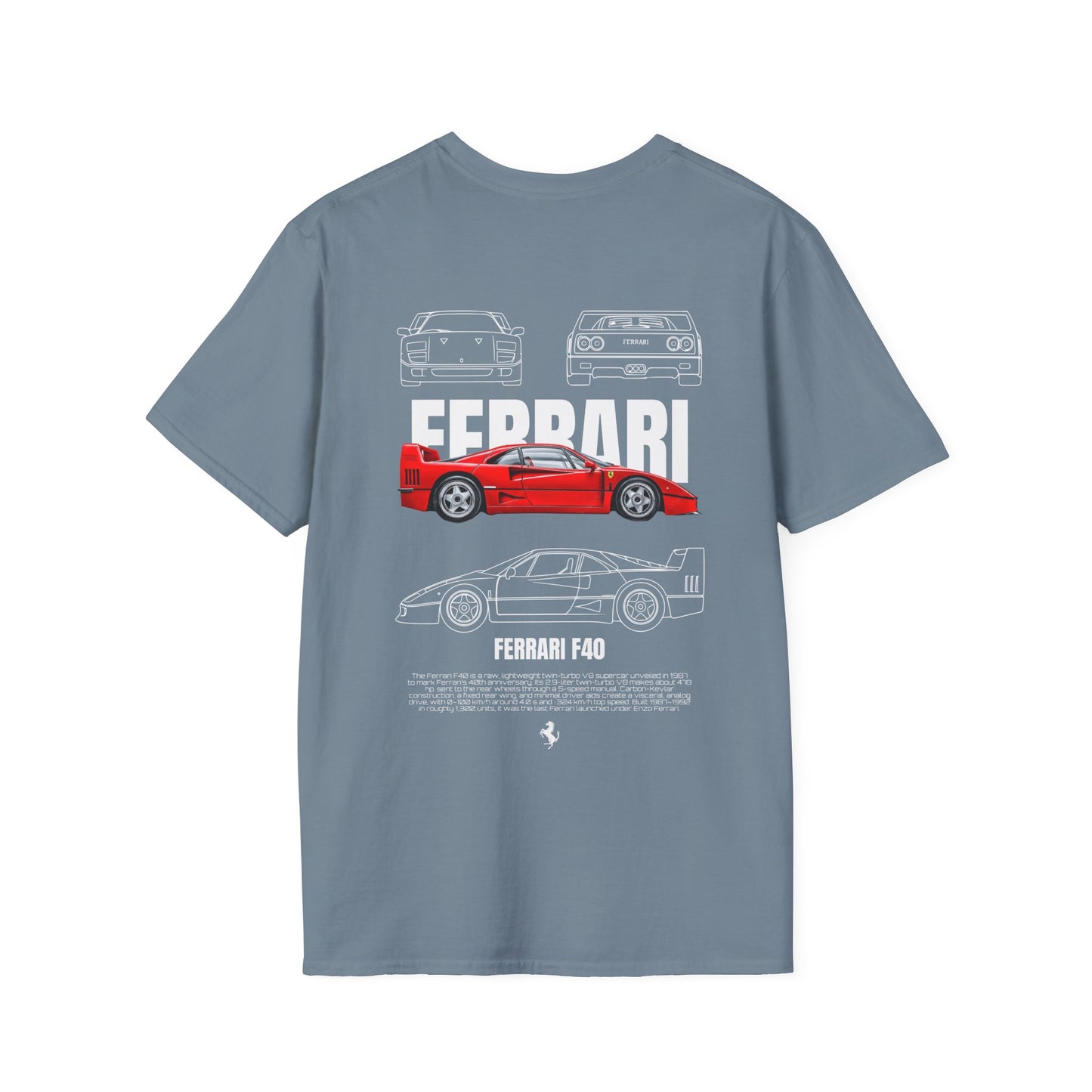 FERRARI F40 T-SHIRT (BACK PRINT)