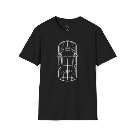 BUGATTI CHIRON TOP VIEW T-SHIRT