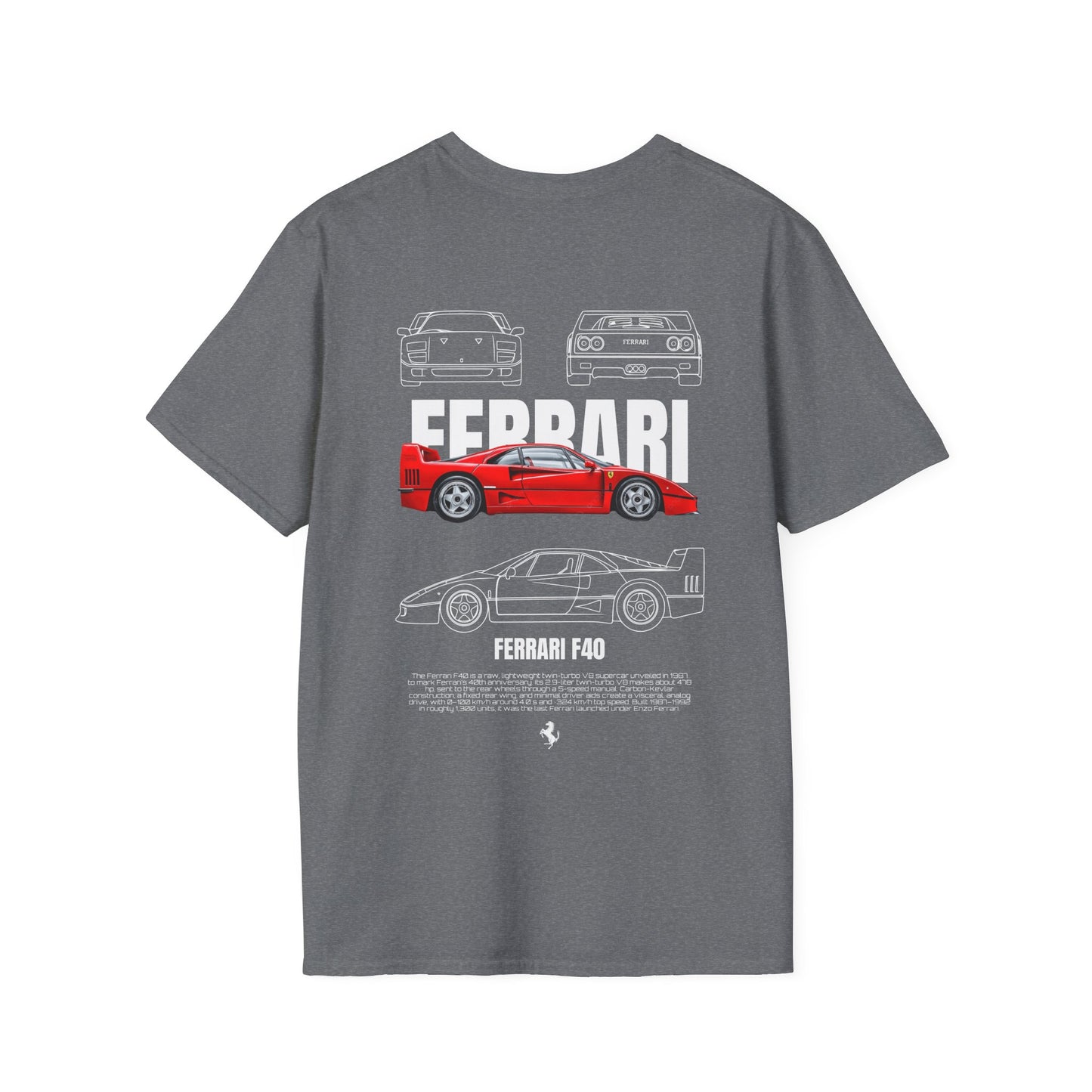 FERRARI F40 T-SHIRT (BACK PRINT)