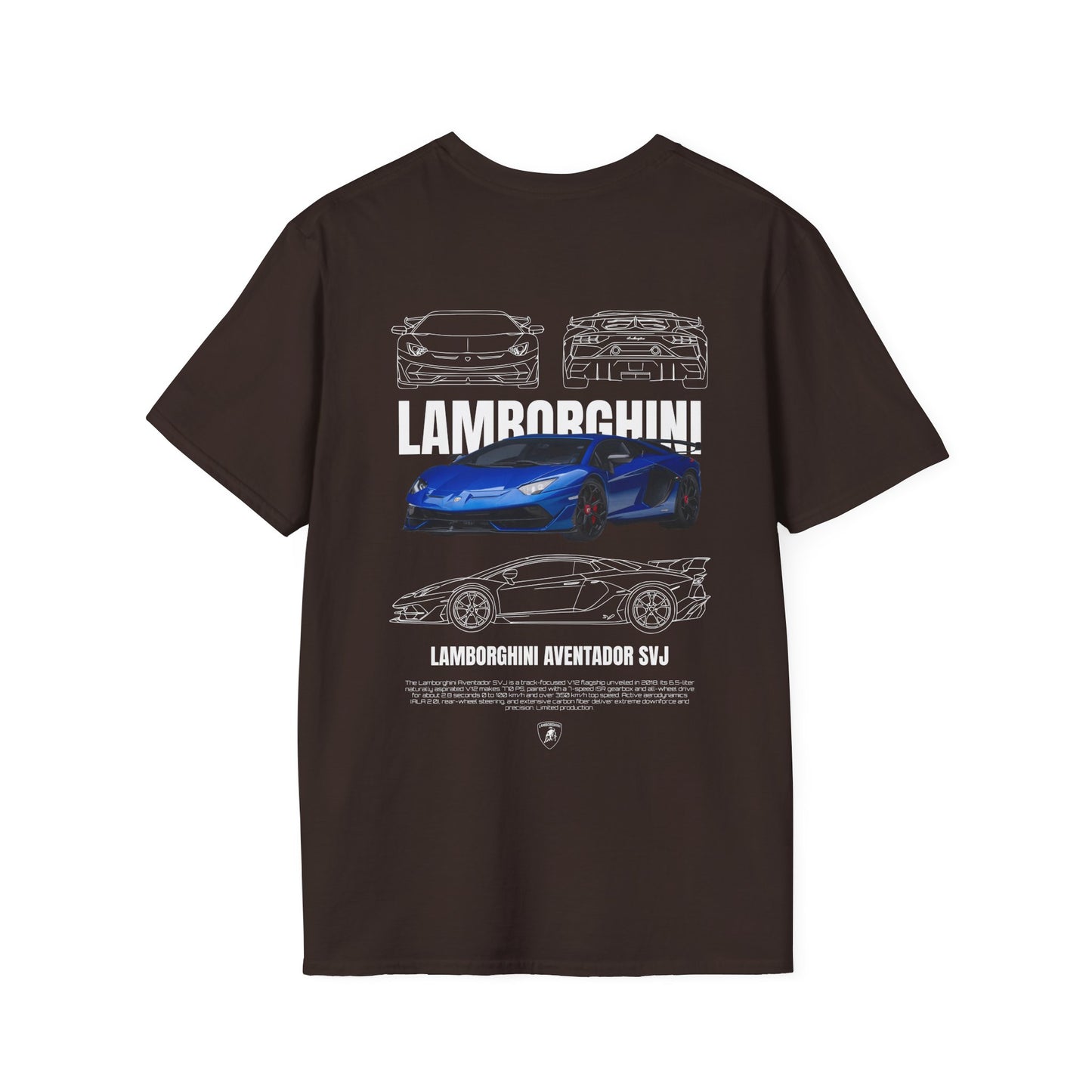 LAMBORGHINI AVENTADOR SVJ T-SHIRT (BACK PRINT)