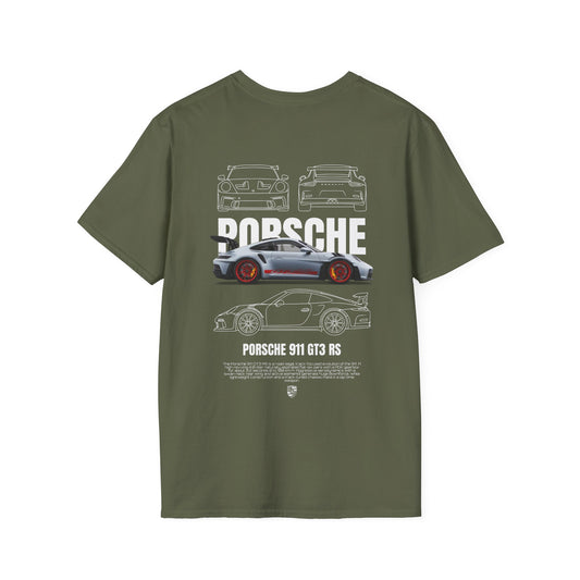 PORSCHE 911 GT3 RS T-SHIRT(BACK PRINT)