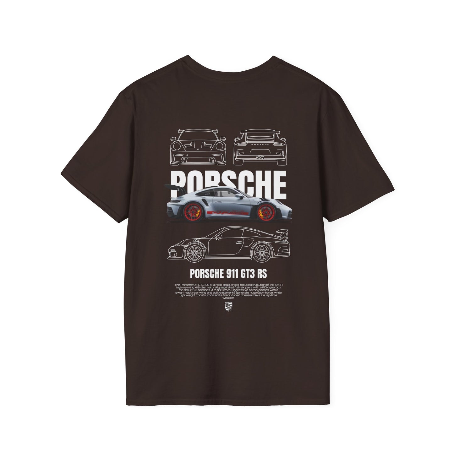 PORSCHE 911 GT3 RS T-SHIRT(BACK PRINT)