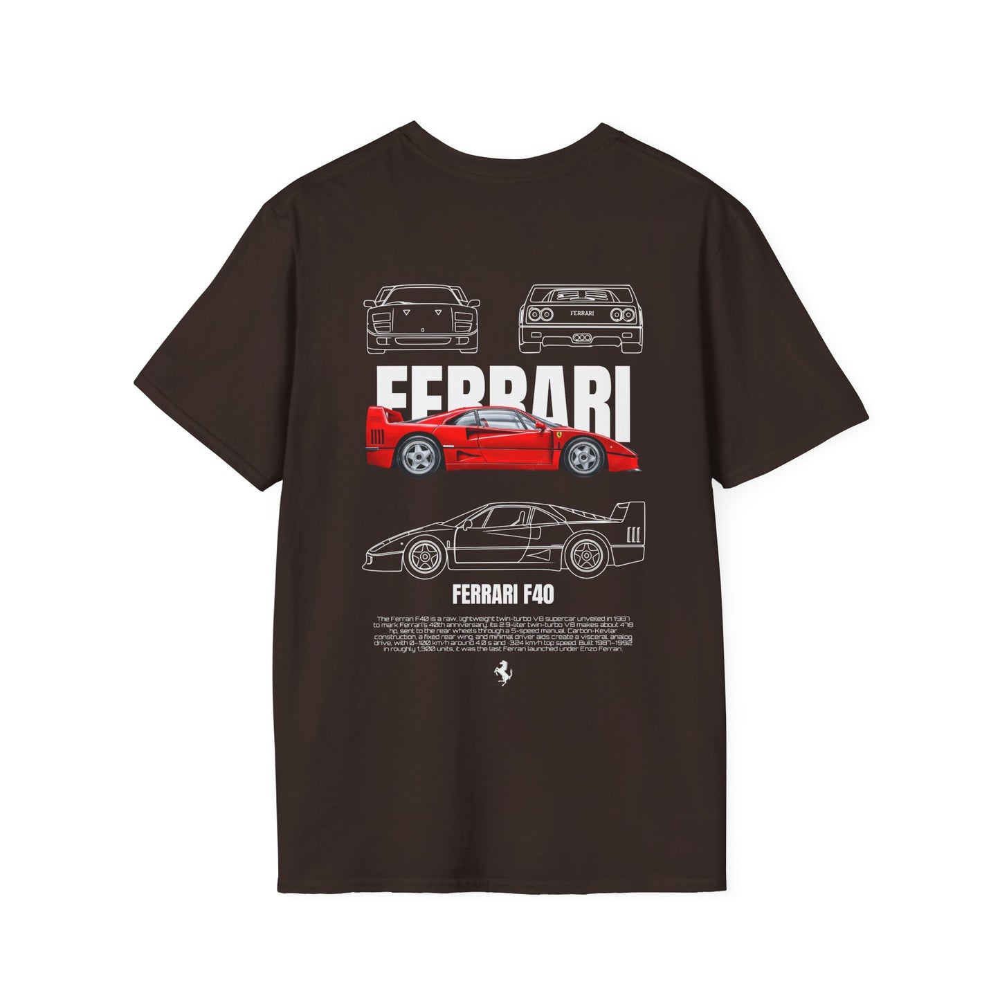 FERRARI F40 T-SHIRT (BACK PRINT)