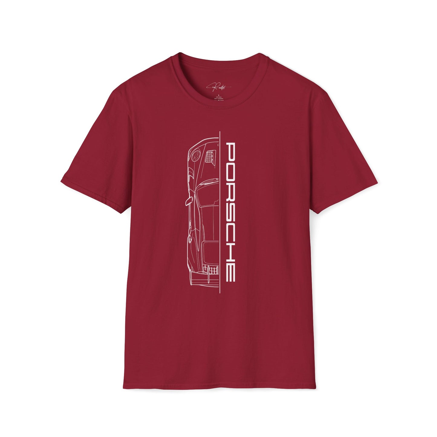 PORSCHE 911 GT3RS HALF TOP VIEW T-SHIRT