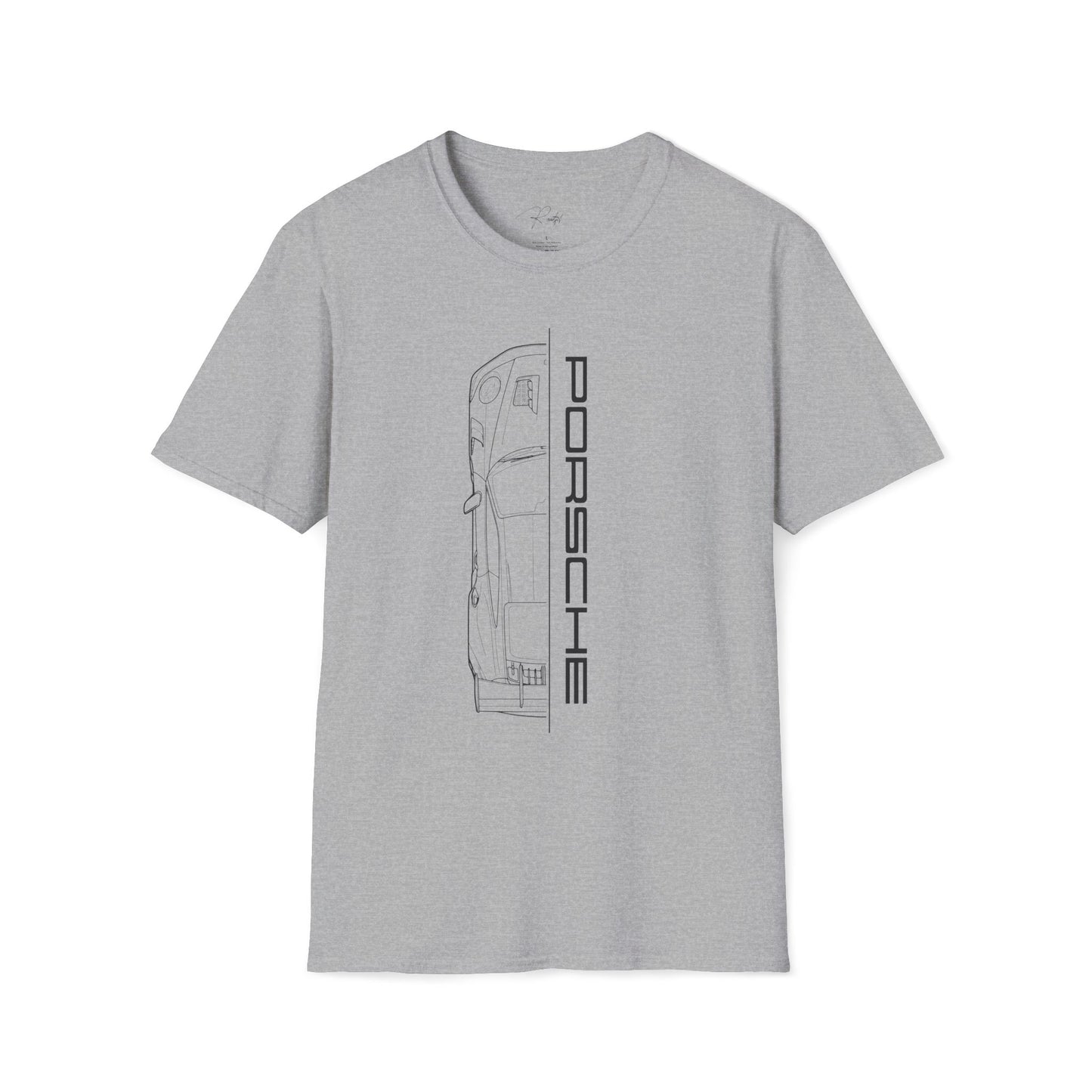 PORSCHE 911 GT3RS HALF TOP VIEW T-SHIRT
