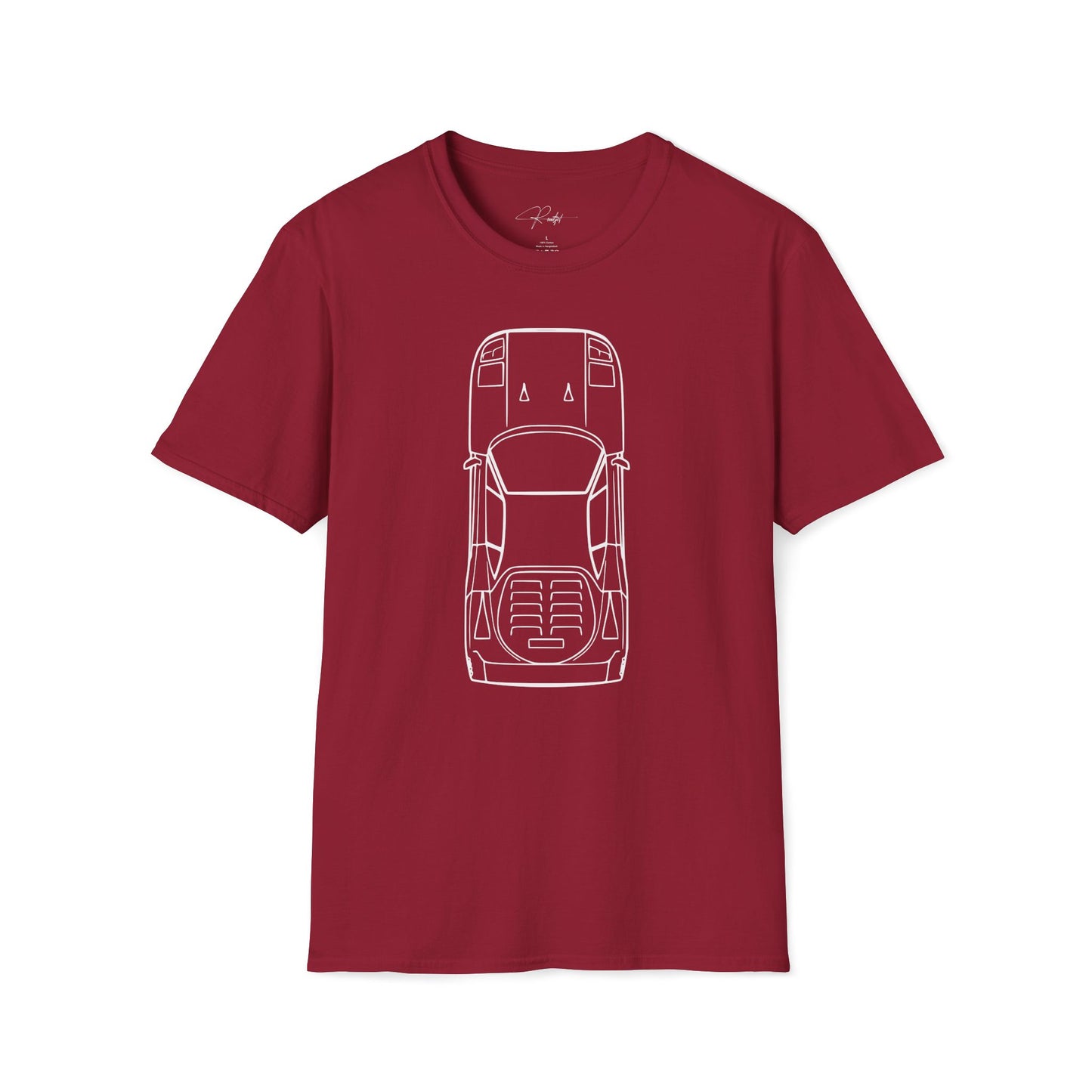 FERRARI F40 TOP VIEW T-SHIRT
