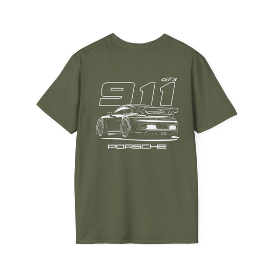 PORSCHE 911 GT3 T-SHIRT (BACK PRINT)
