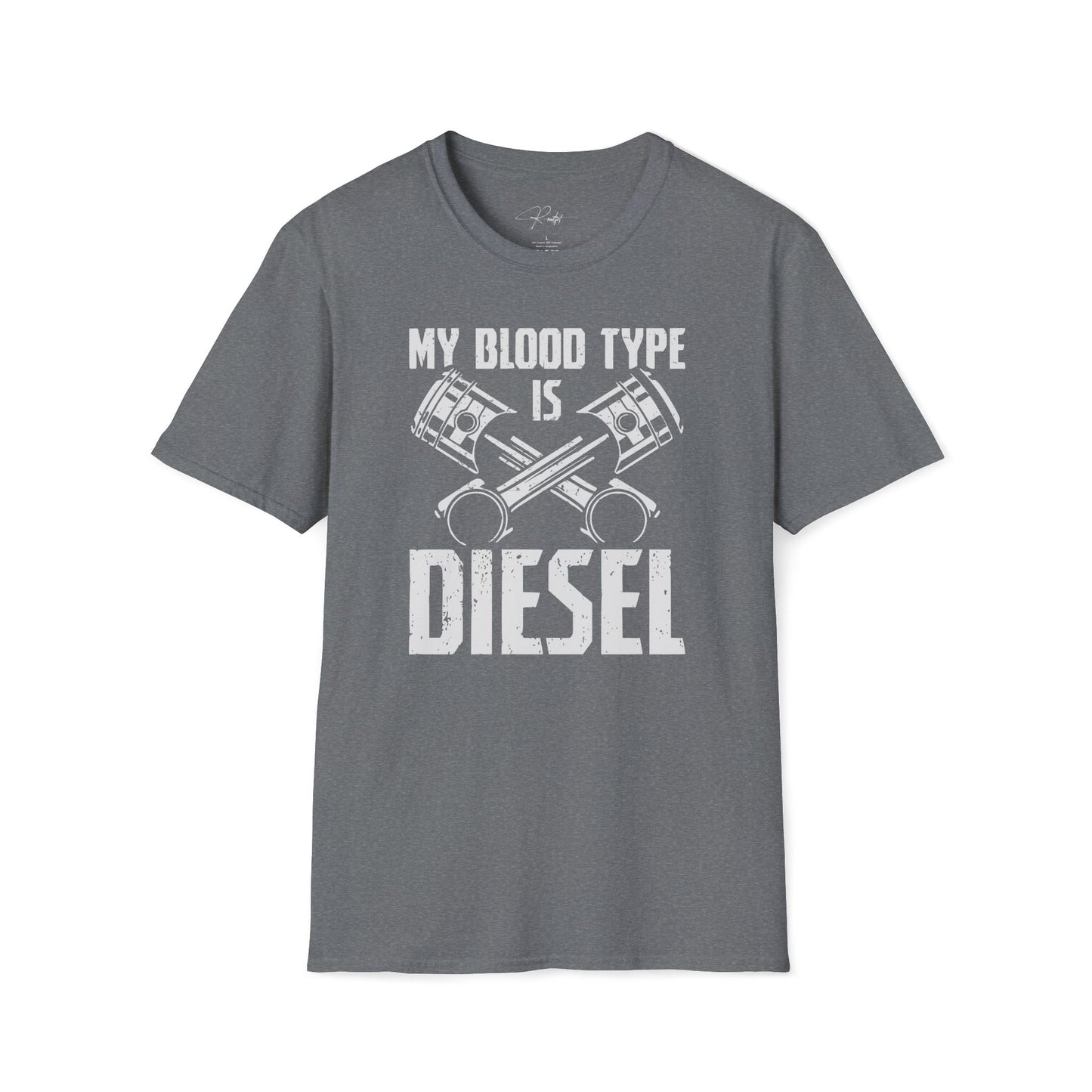 MY BLOOD TYPE IS DIESEL T-SHIRT